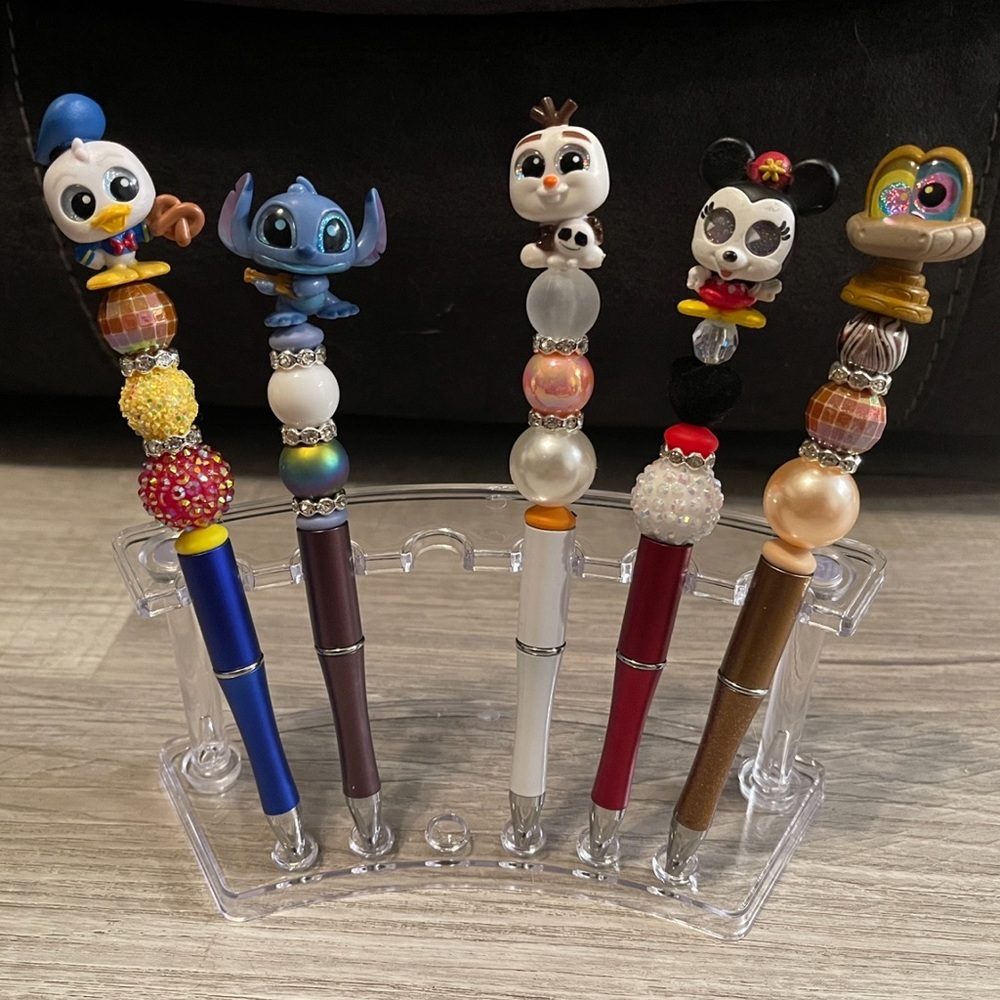 Handmade Focal beaded pens with SPECIAL topper, $10 each *during live show